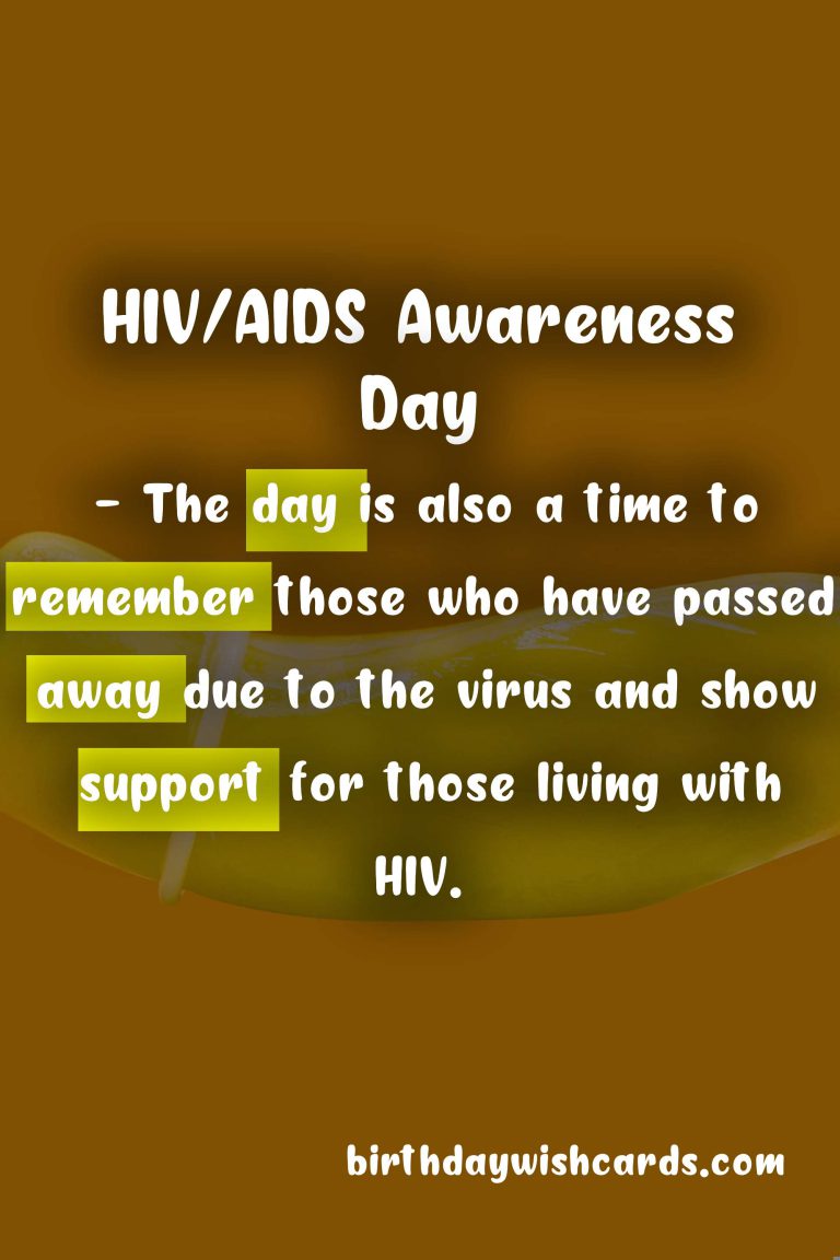 December 1 – National HIV/AIDS Awareness Day: Educating for a Future Without HIV