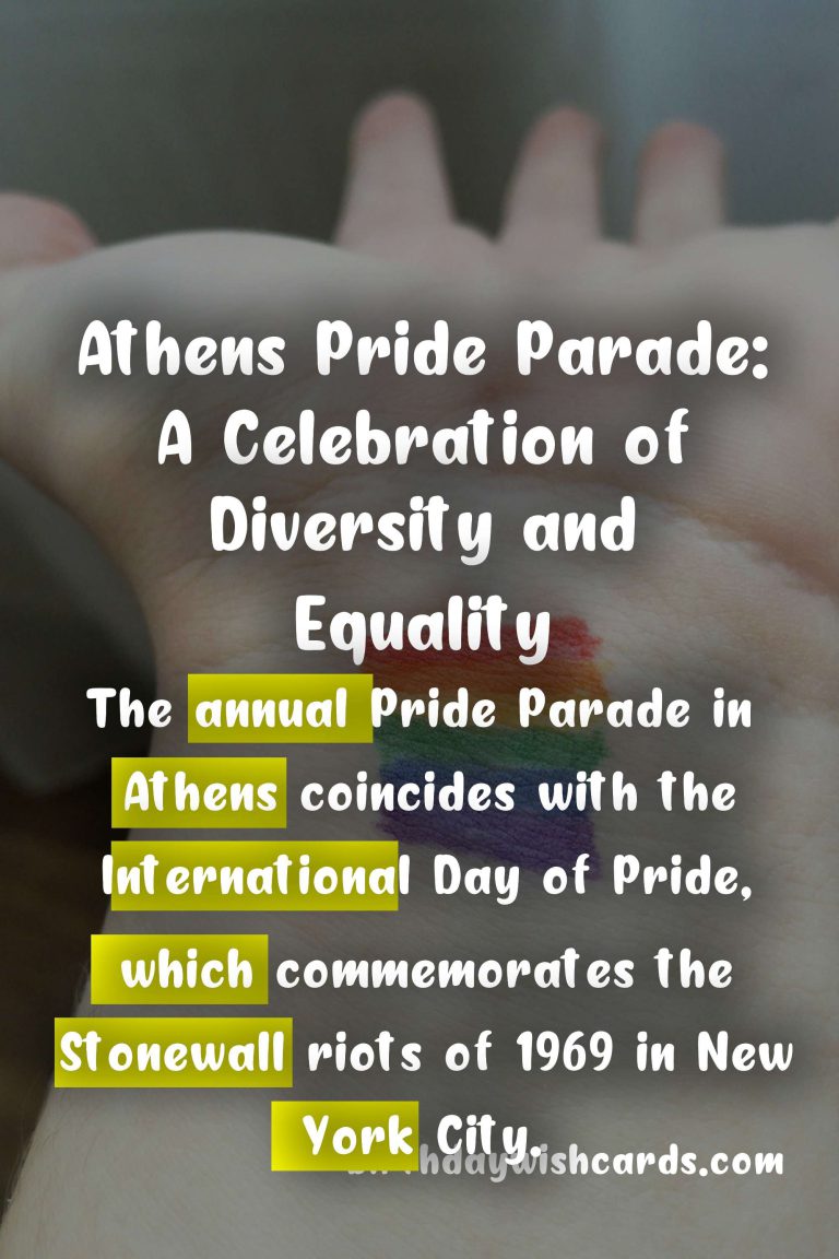 Athens Pride Parade - June: Celebrating Diversity and Equality