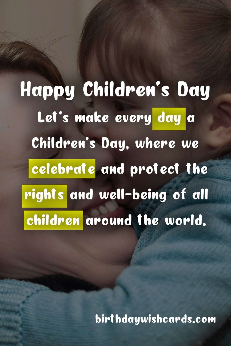 First Sunday of June: Children’s Day