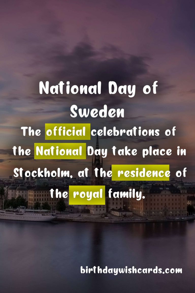 Celebrate the National Day of Sweden – June 6th