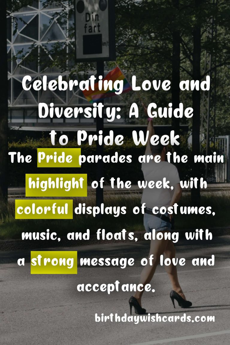 Celebrating Love and Diversity: A Guide to Pride Week