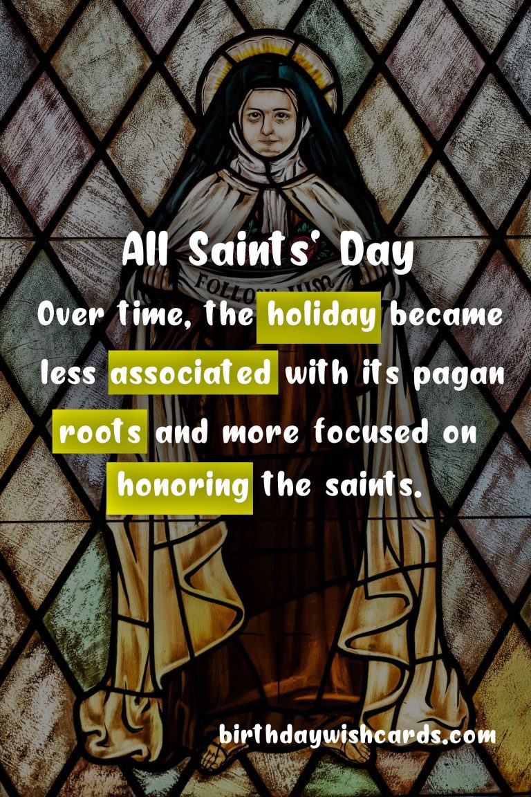 All Saints’ Day – A Day to Celebrate the Saints