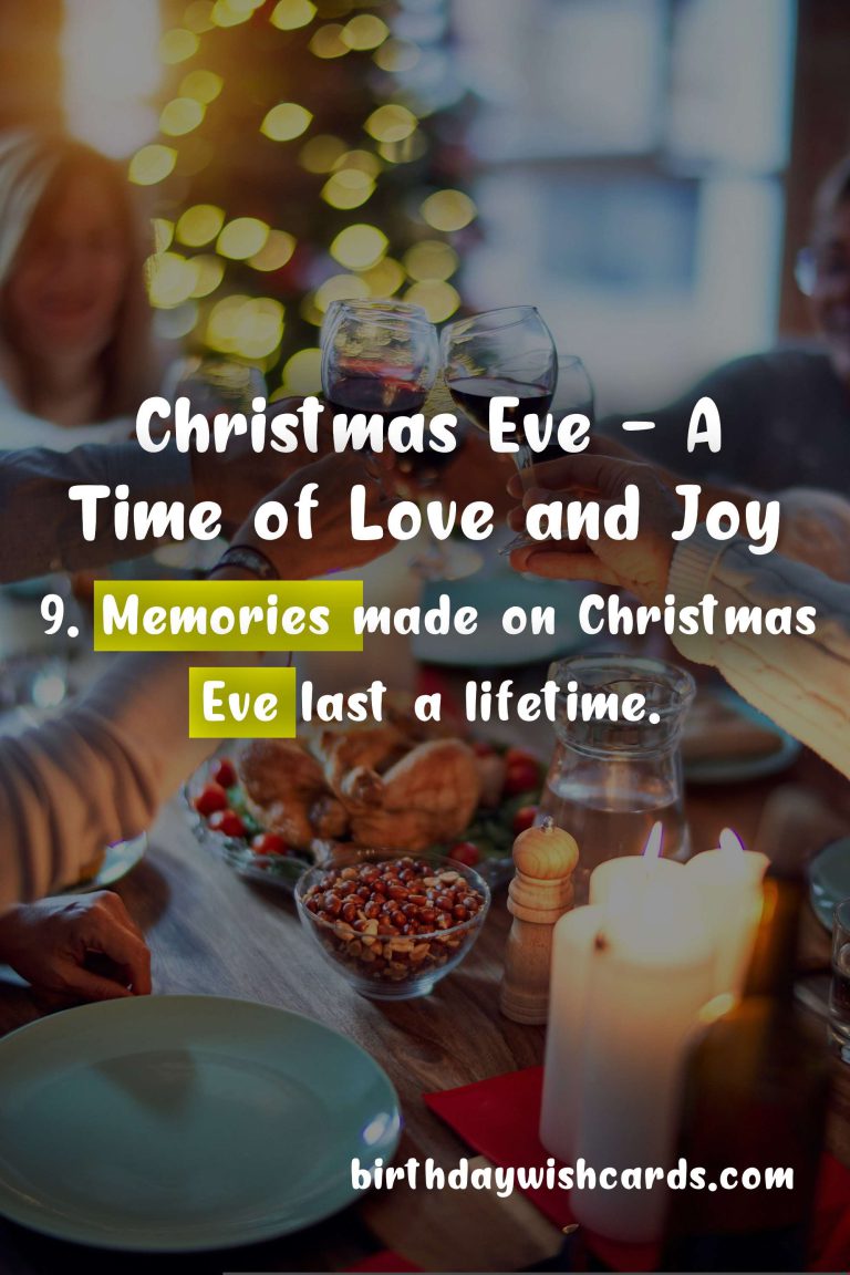 Christmas Eve – The Night Before the Big Day