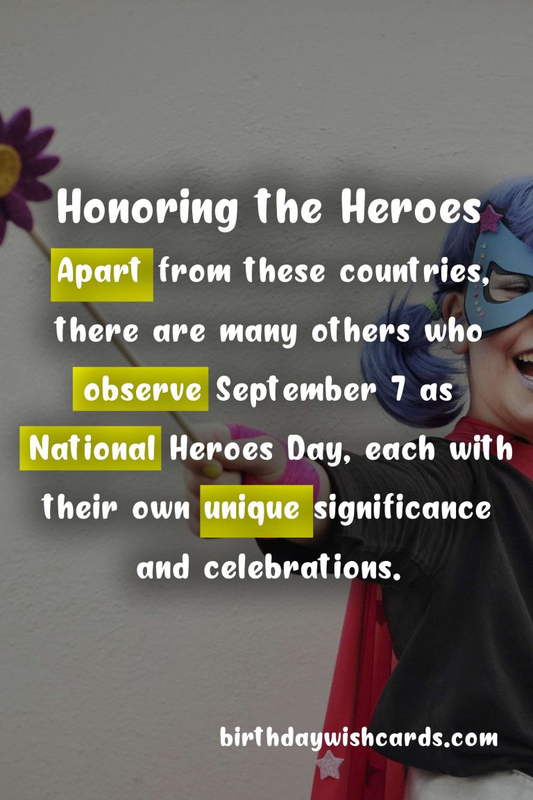 Celebrating September 7: National Heroes Day