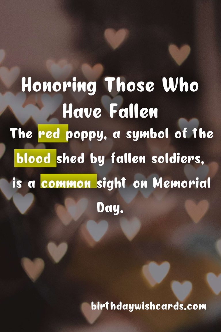 Remembering the Sacrifices: The Significance of Memorial Day – June 6