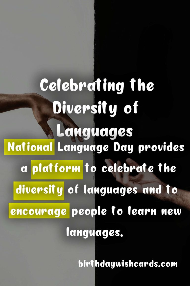 National Language Day – Celebrating the Diversity of Languages