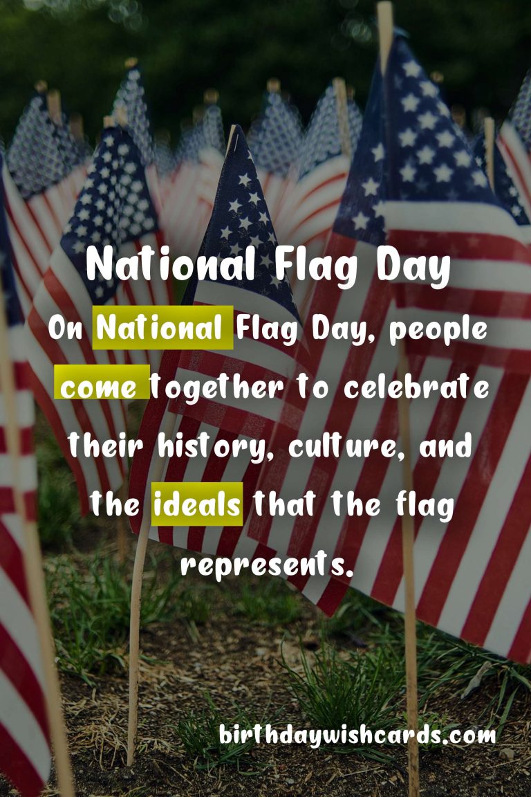 Celebrate National Flag Day on December 1st with Patriotic Pride