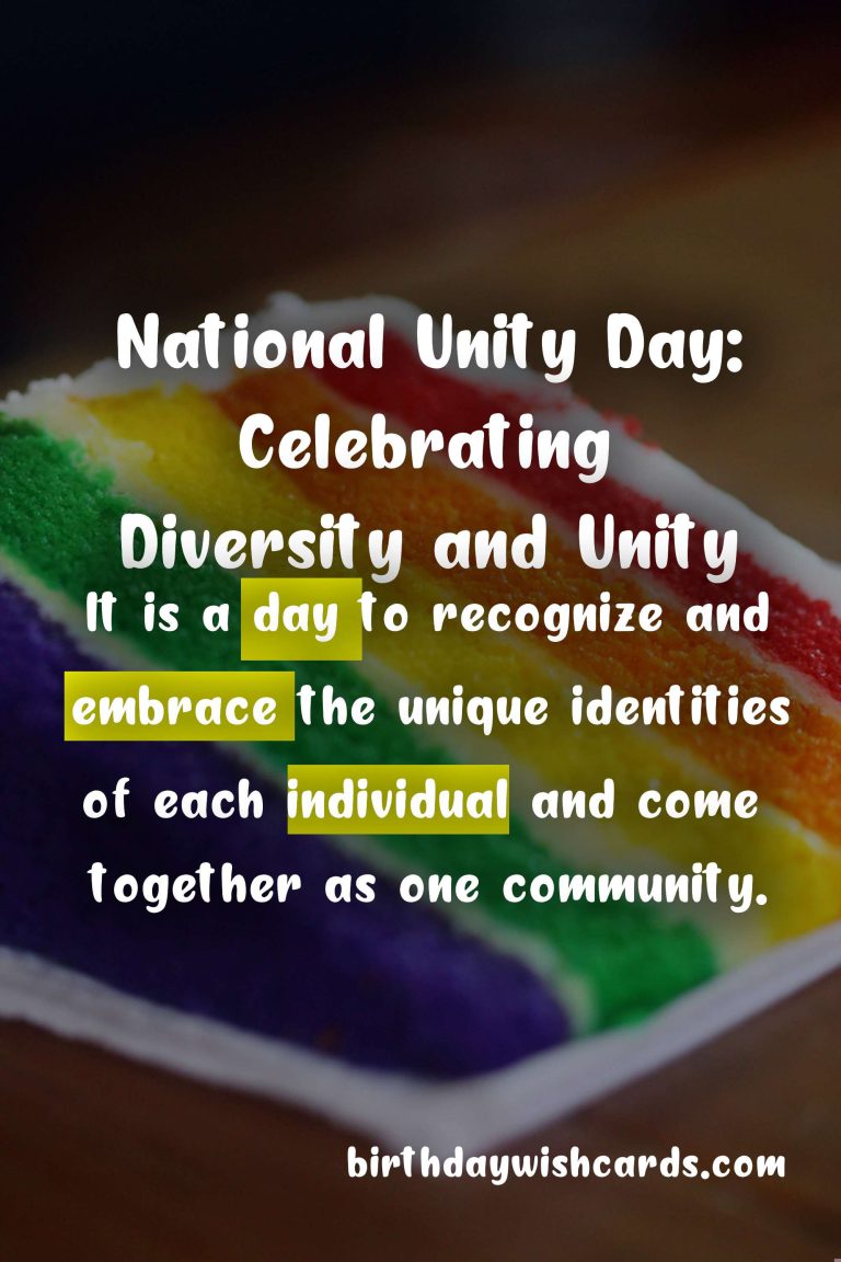 National Unity Day – March 29th: Celebrating Diversity and Unity