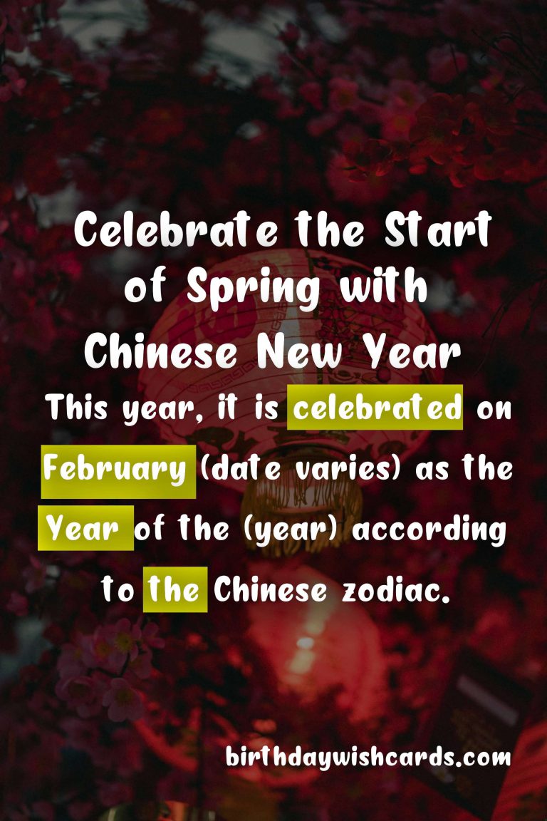 Celebrate the Start of Spring with Chinese New Year