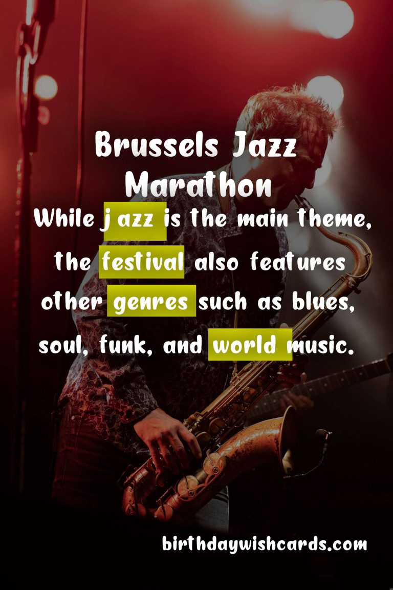 Experience the Rhythmic Charms of the Brussels Jazz Marathon in May and June