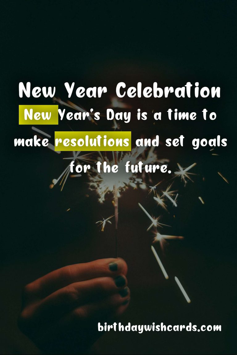 January 1st: New Year’s Day