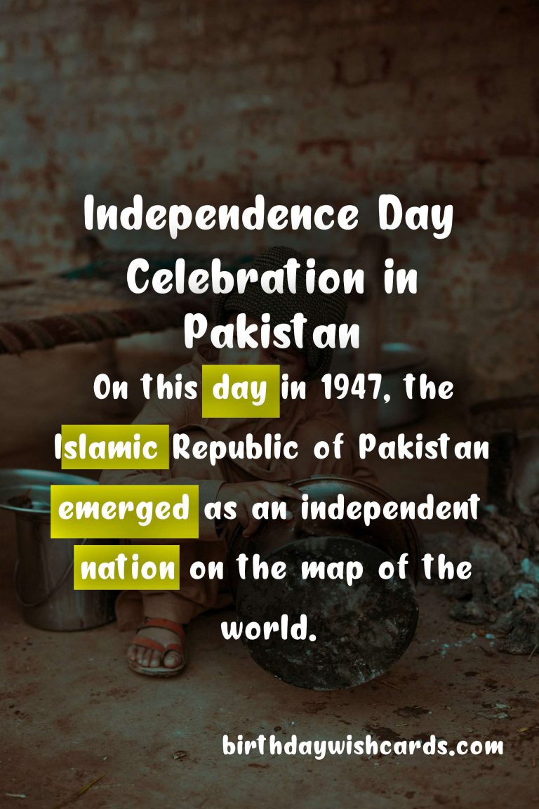 April 12 – Independence Day Celebration in Pakistan