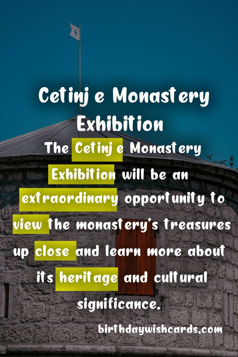 Cetinje Monastery Exhibition - October 15-18, 2021