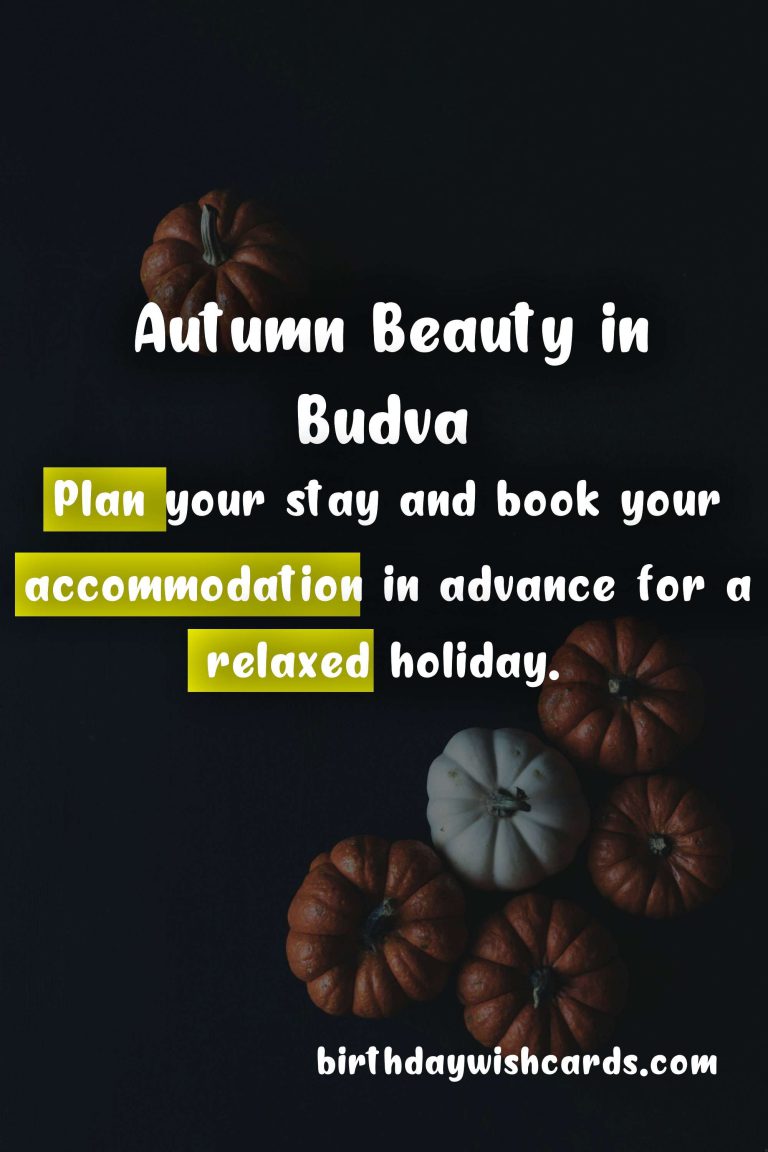 Discover the Autumn Beauty of Budva – November 18-21, 2021