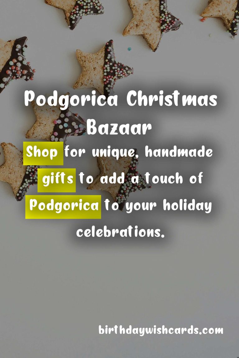Experience the Festivities at Podgorica Christmas Bazaar and New Year’s Day Celebration