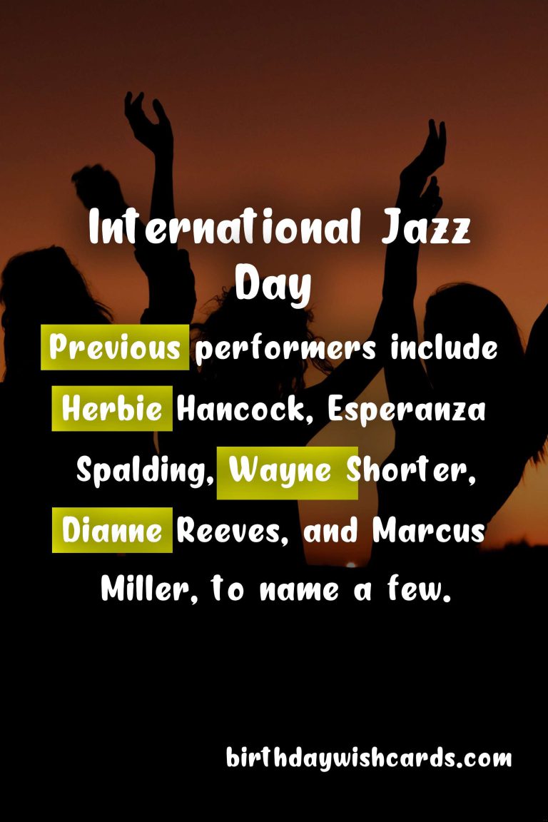 International Jazz Day – April 30