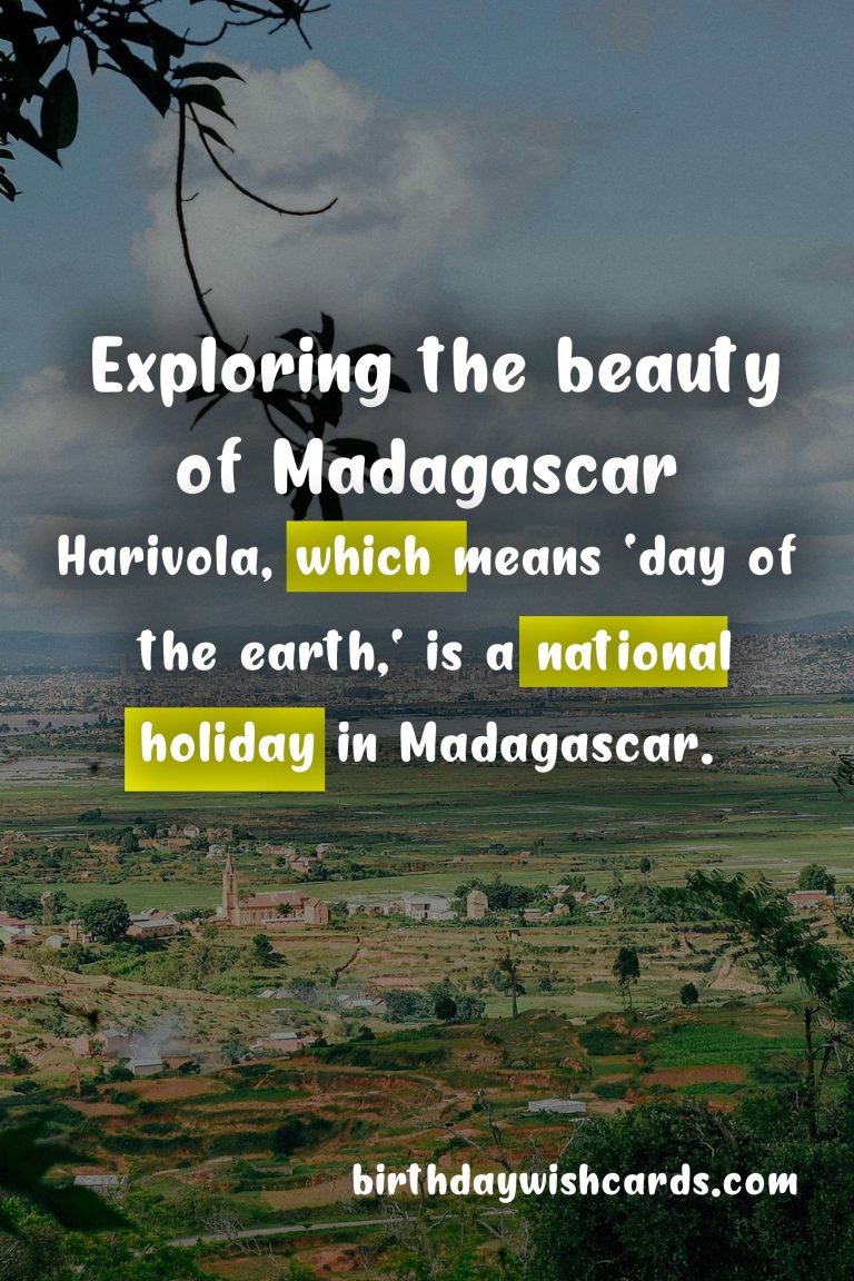 Celebrating Harivola – April 22: Honoring The Beauty of Madagascar