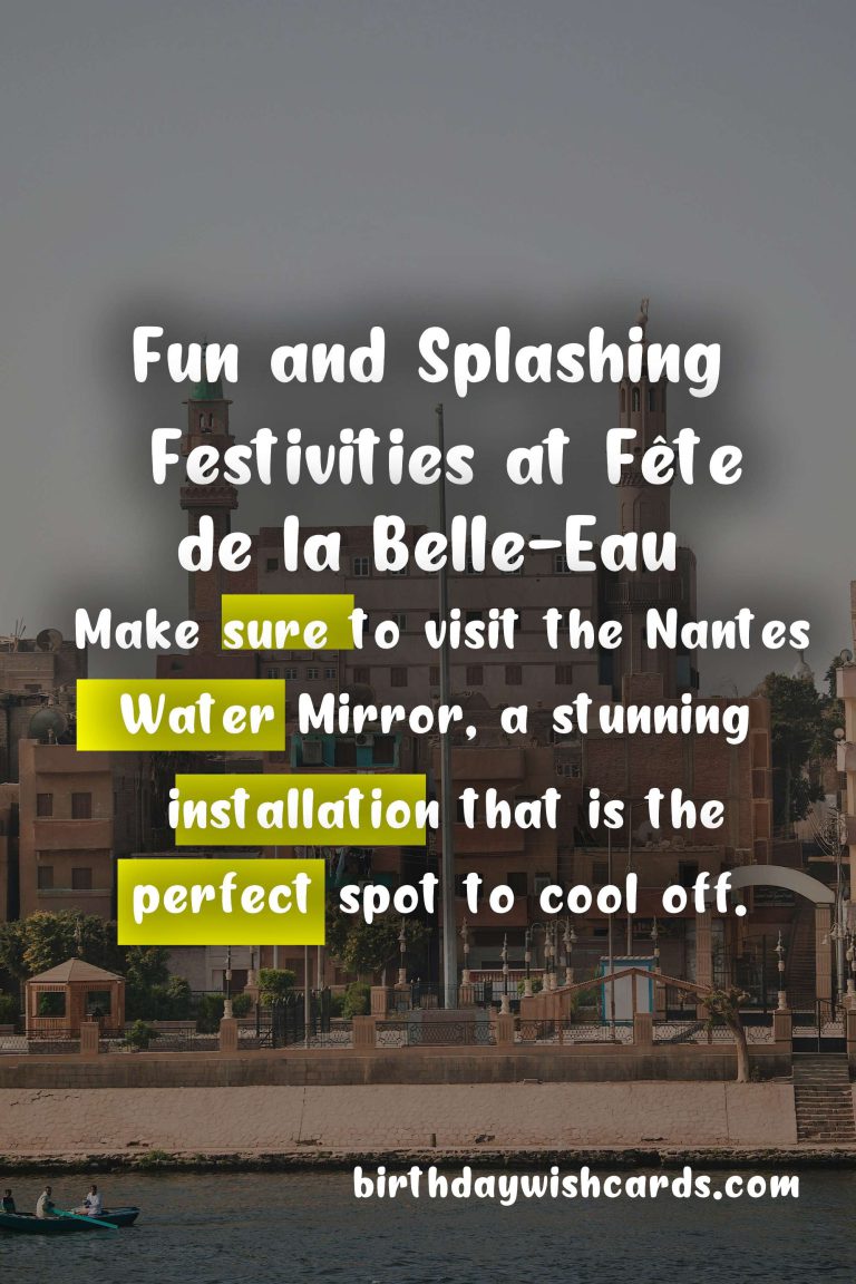 Fête de la Belle-Eau – Celebrating French Water Festival on July 4