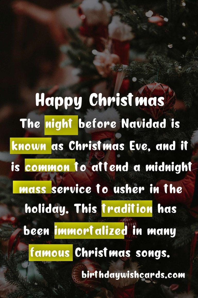 Celebrate Navidad (Christmas) – December 25 with Joy and Happiness