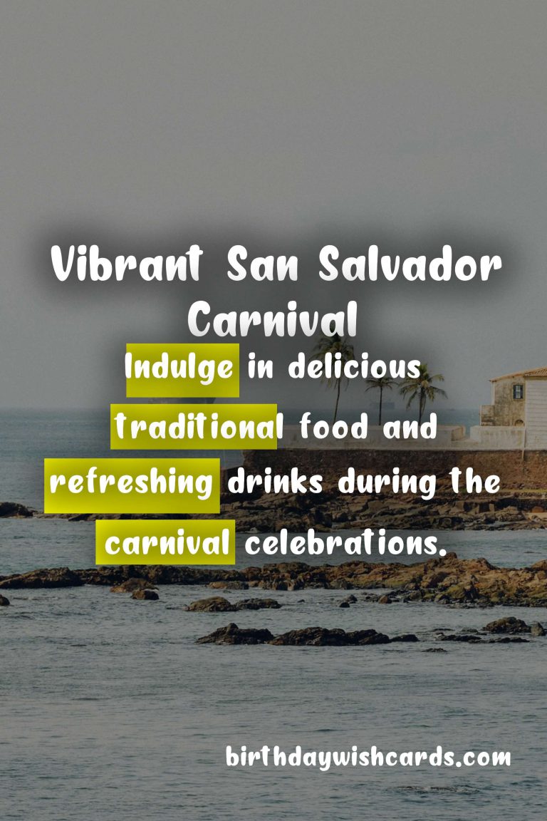 Celebrate the San Salvador Carnival in August