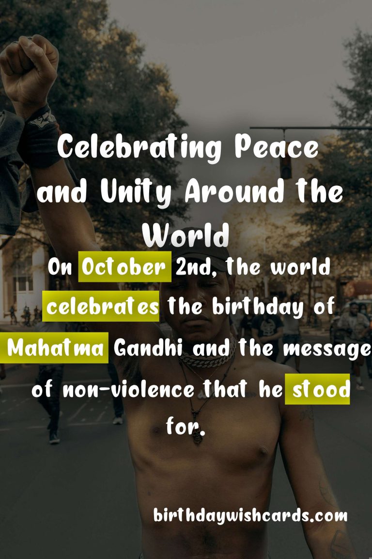 Celebrate International Day of Non-Violence and Independence Day Around the World