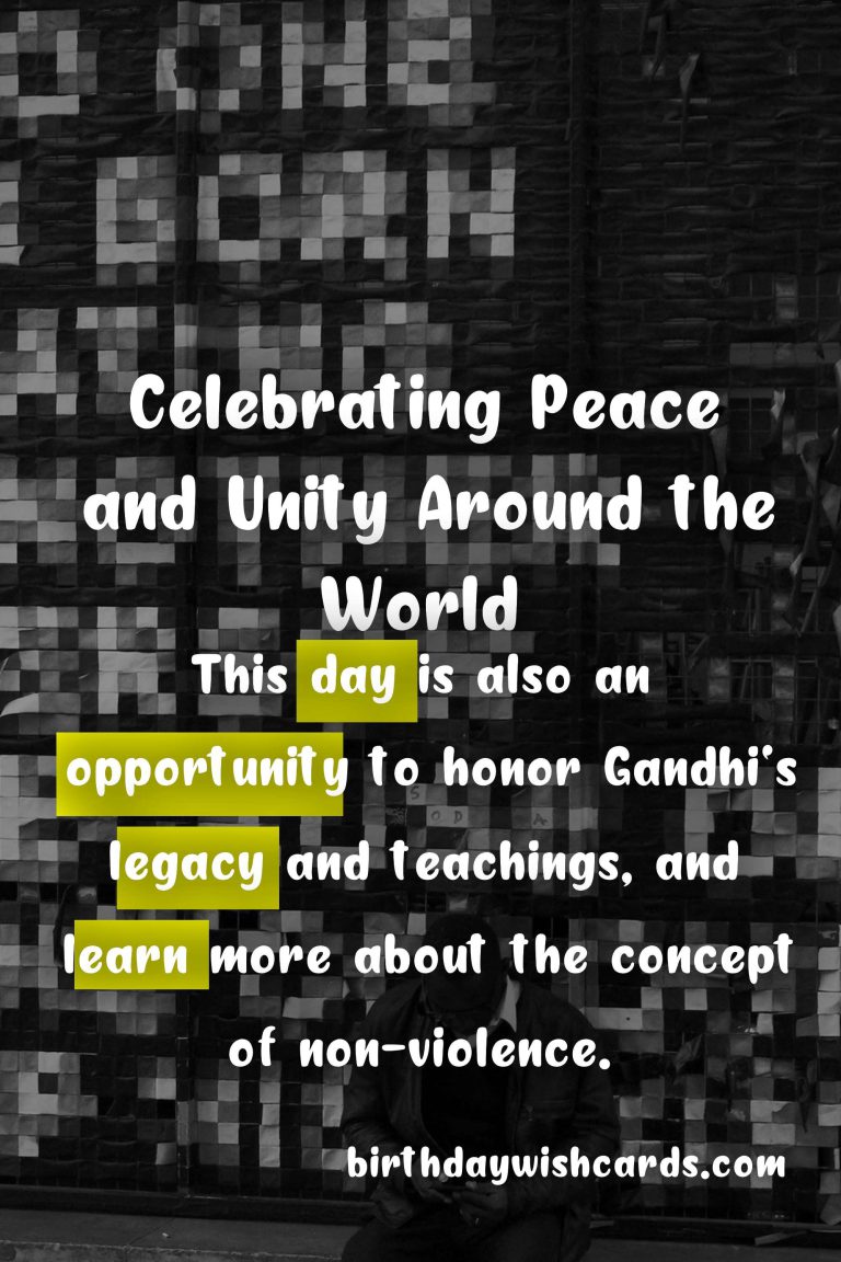 Celebrate International Day of Non-Violence and Independence Day Around the World