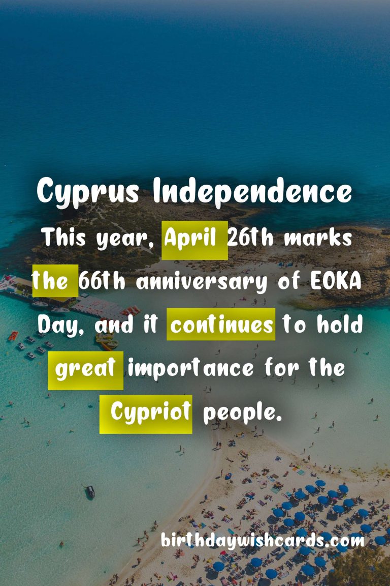 Remembering EOKA Day: Celebrating the Fight for Freedom on April 26th