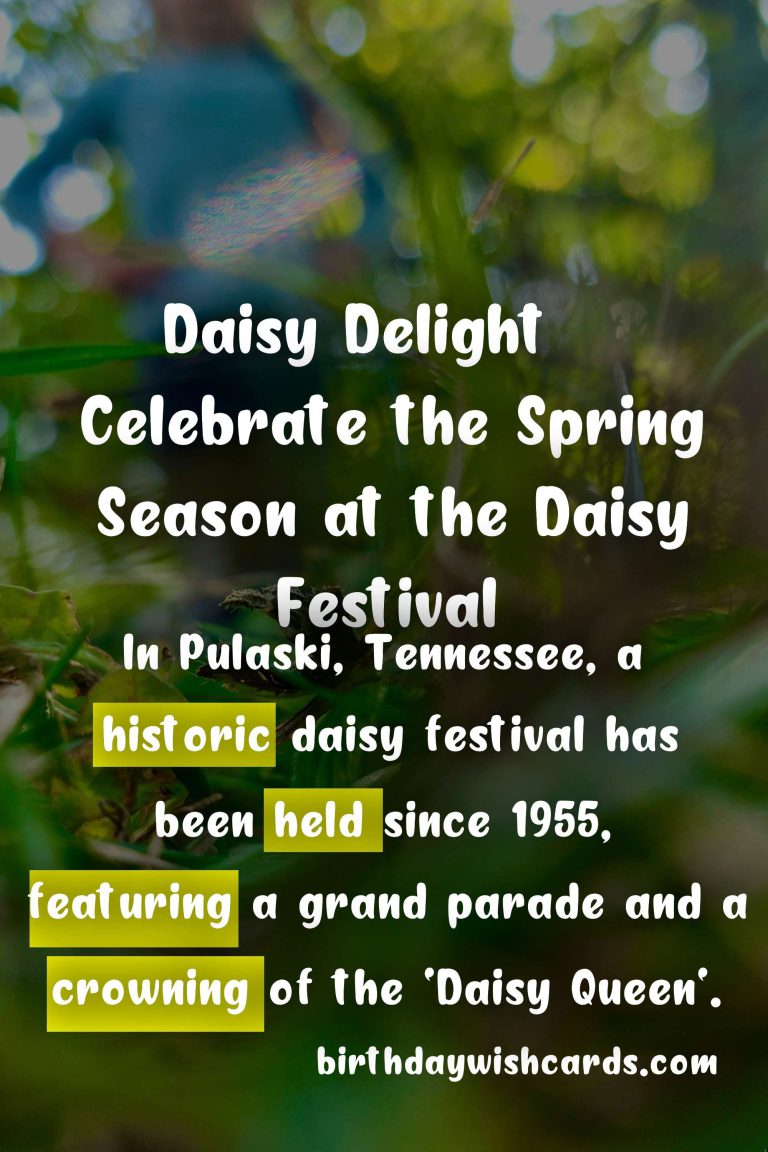 Celebrate the Spring Season with the Joyous Daisy Festival