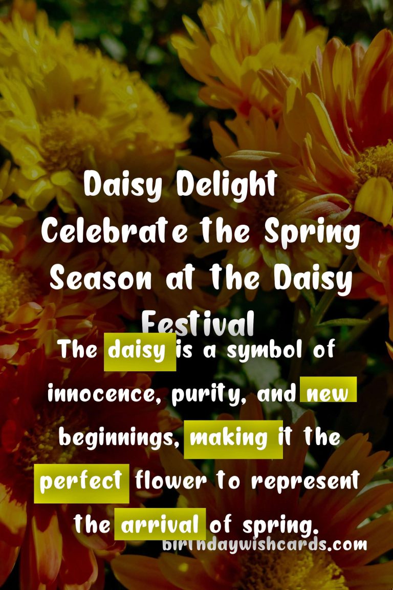 Celebrate the Spring Season with the Joyous Daisy Festival
