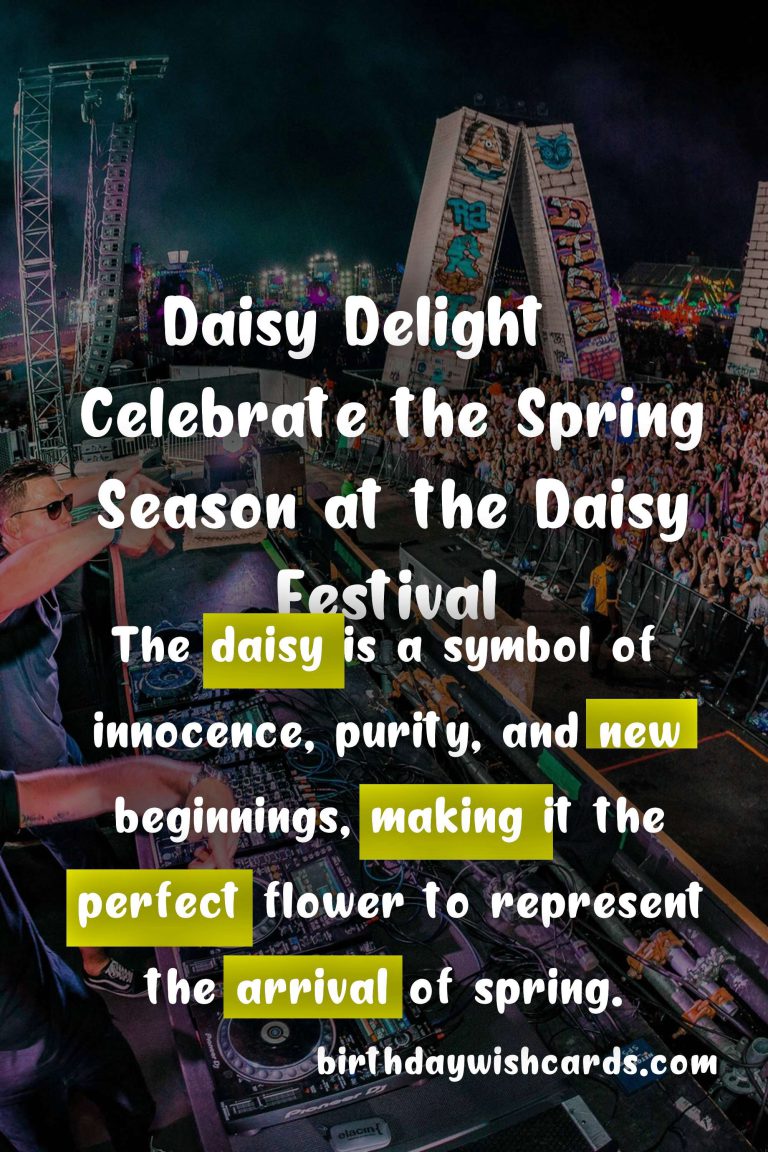 Celebrate the Spring Season with the Joyous Daisy Festival