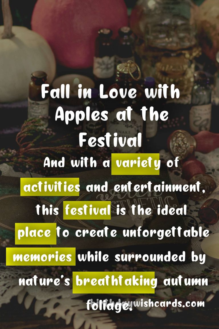 Experience the Sweetness of Fall at the Apple Festival – October