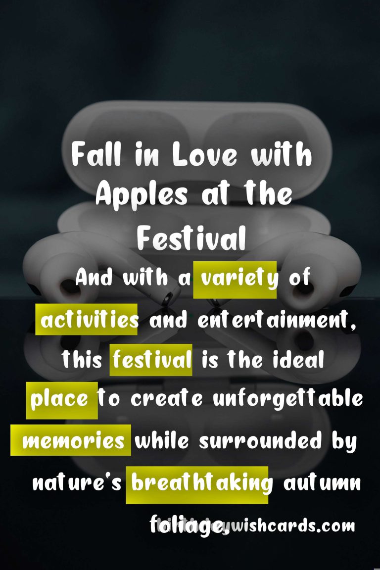 Experience the Sweetness of Fall at the Apple Festival – October