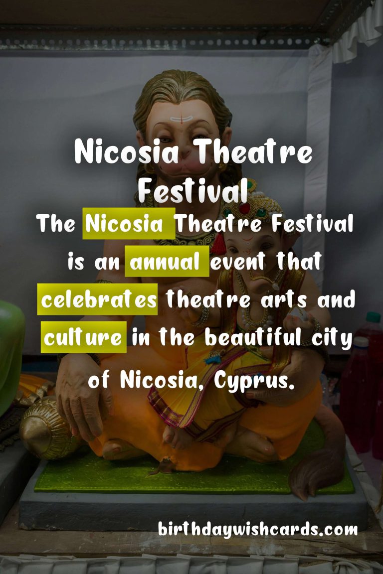 Nicosia Theatre Festival - October 2021: A Celebration of Theatre Arts, Culture, and Diversity