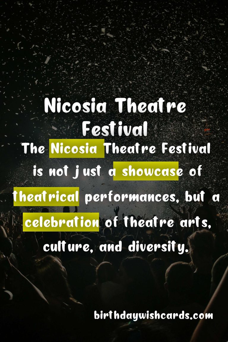 Nicosia Theatre Festival - October 2021: A Celebration of Theatre Arts, Culture, and Diversity