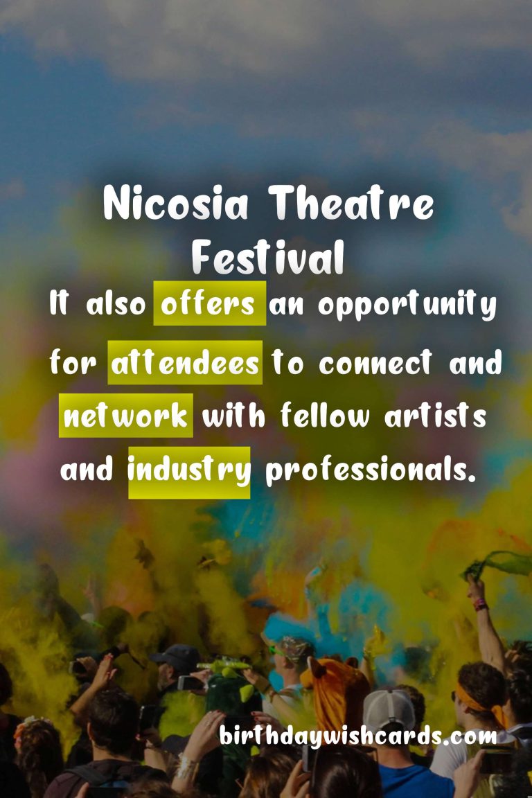 Nicosia Theatre Festival - October 2021: A Celebration of Theatre Arts, Culture, and Diversity