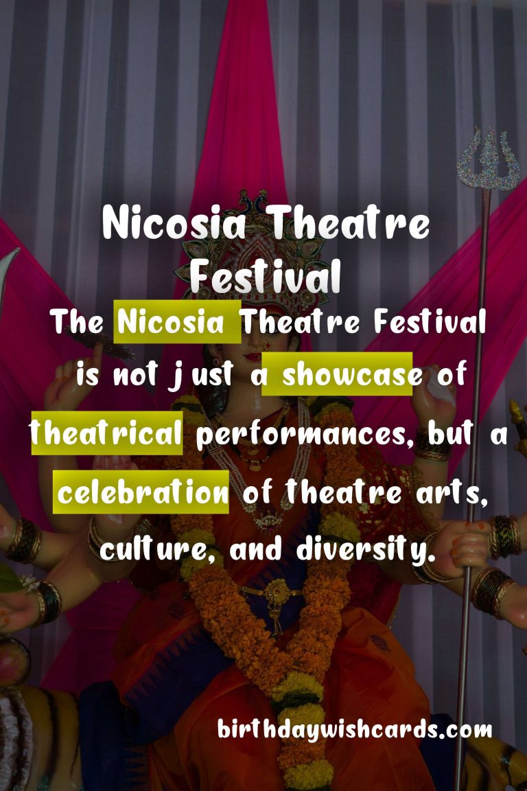 Nicosia Theatre Festival - October 2021: A Celebration of Theatre Arts, Culture, and Diversity