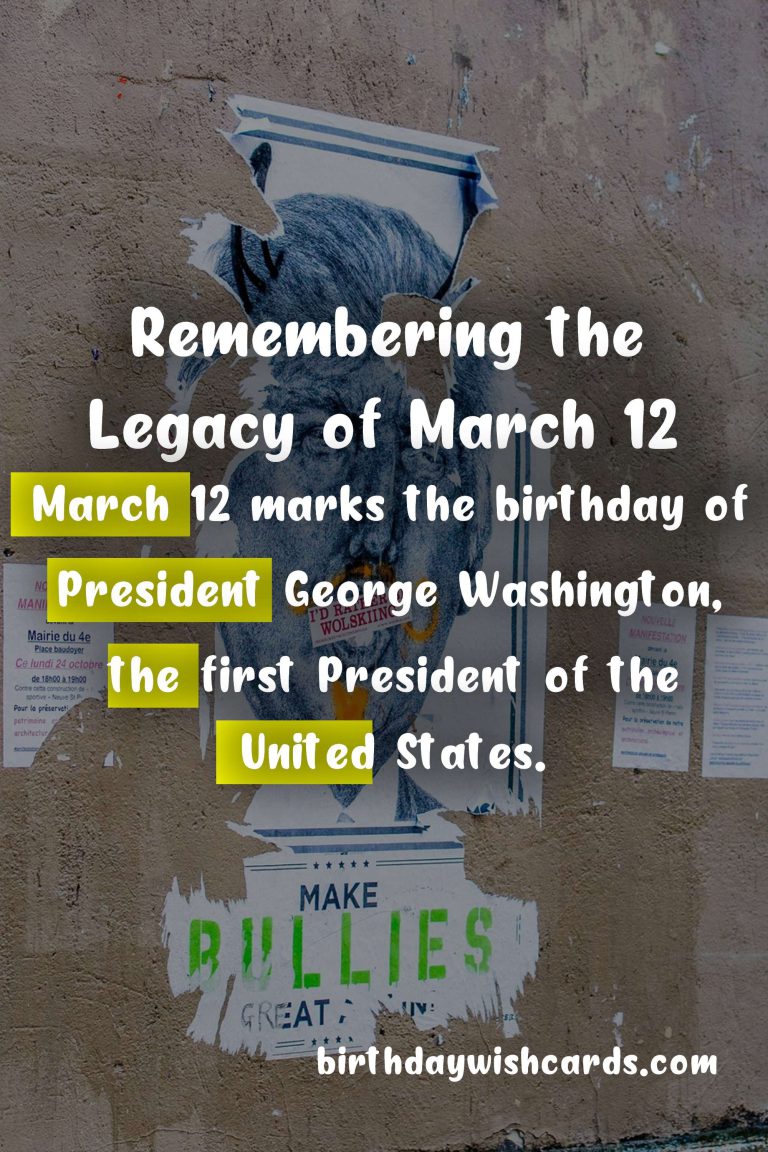 Celebrating President’s Day: Remembering the Legacy of March 12
