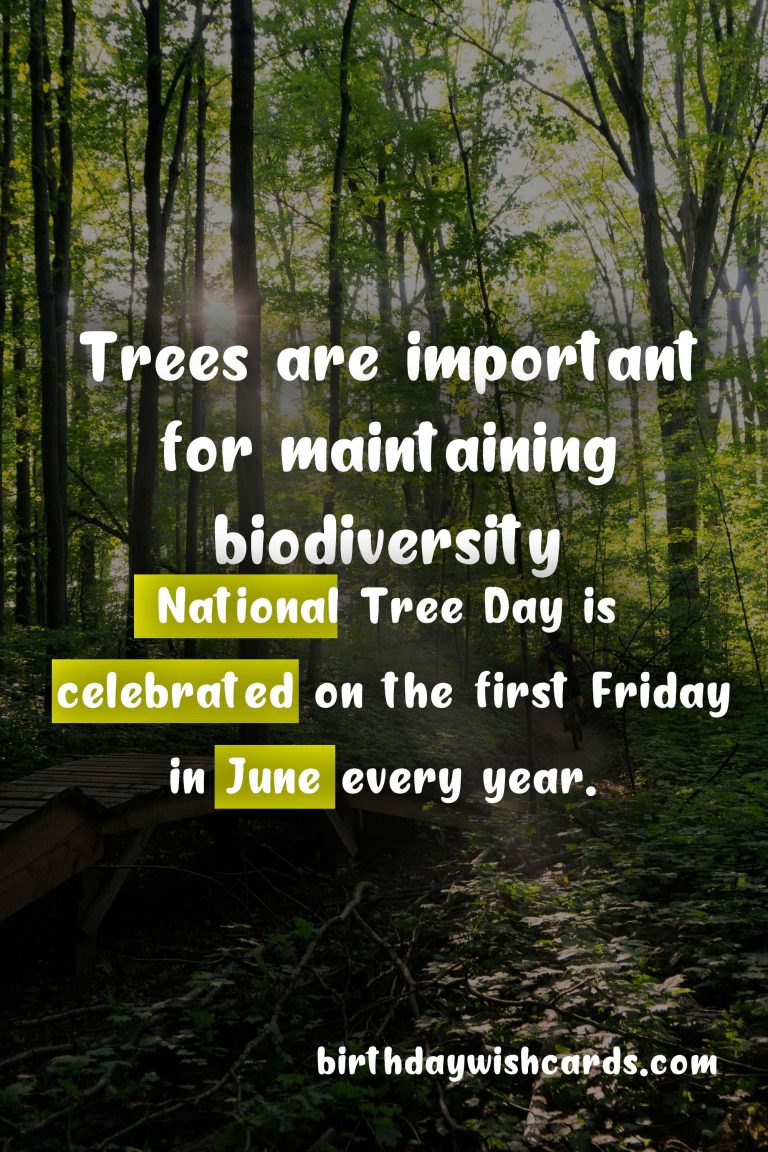 National Tree Day: June 6