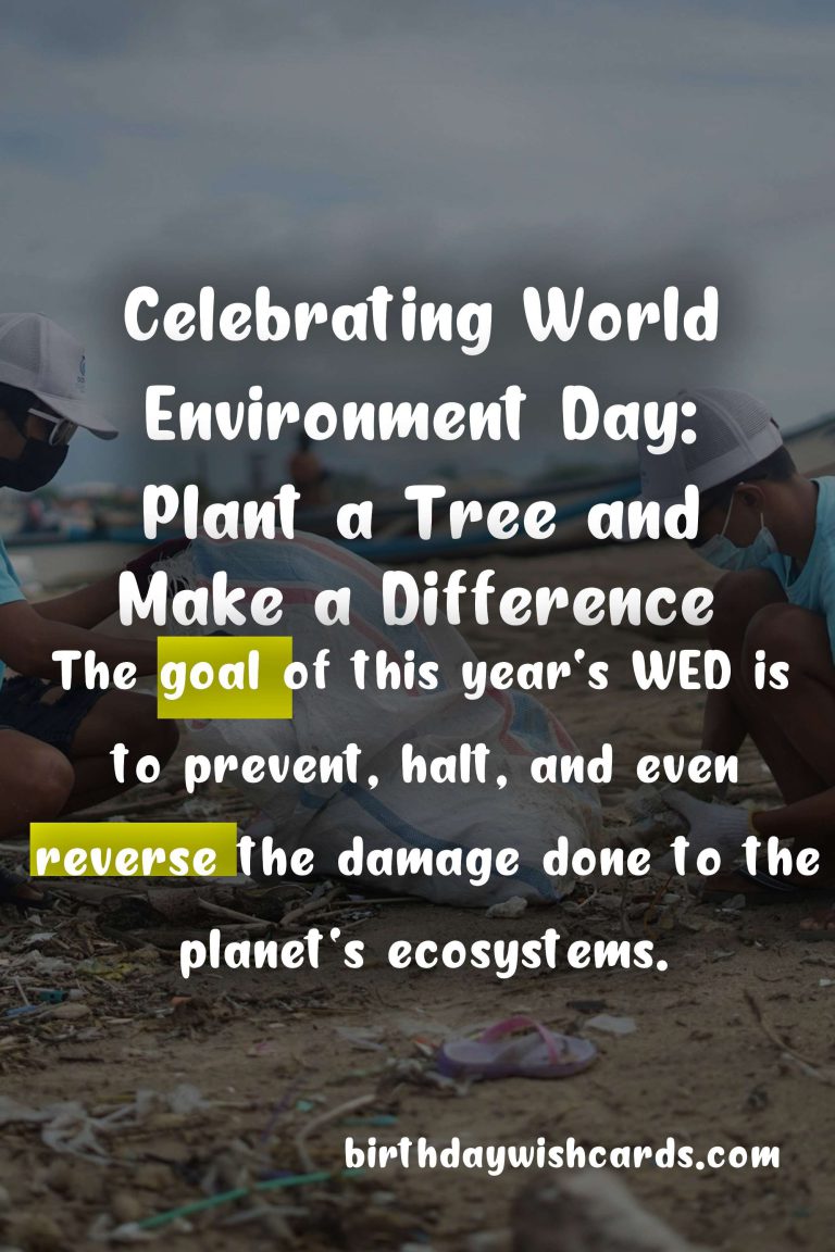 World Environment Day: June 5 - A Day to Celebrate and Protect the Planet