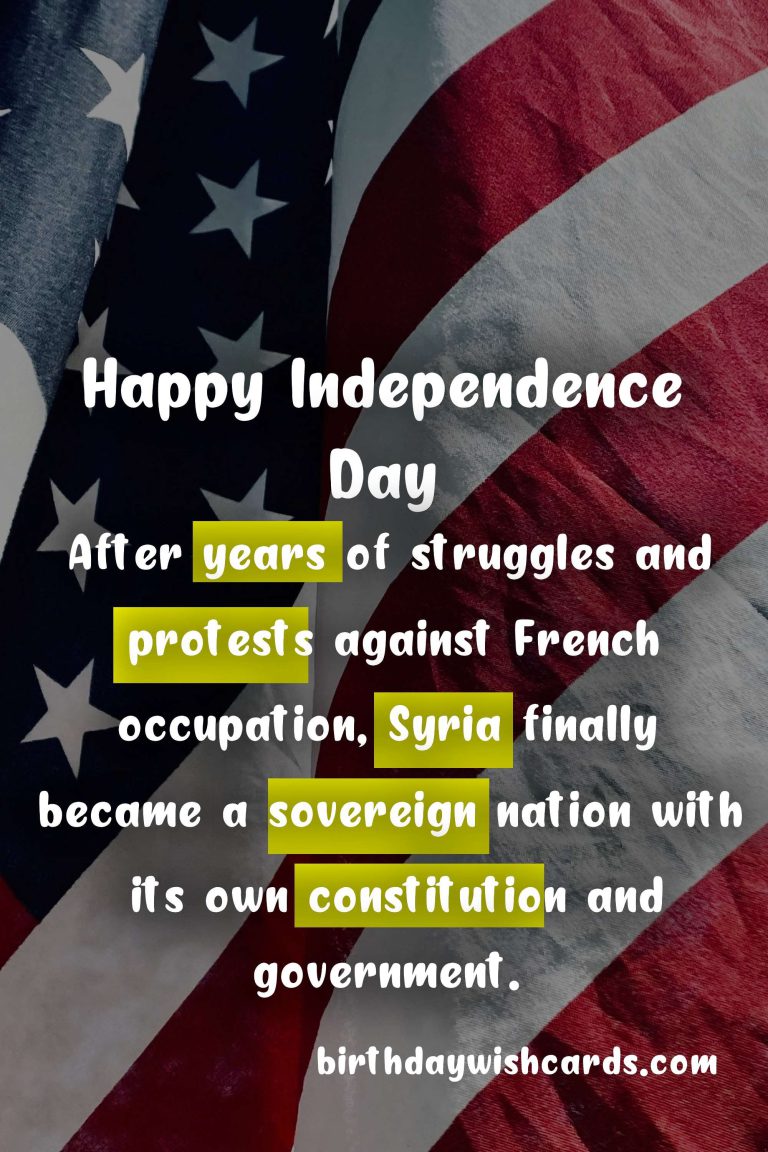 April 17: Independence Day