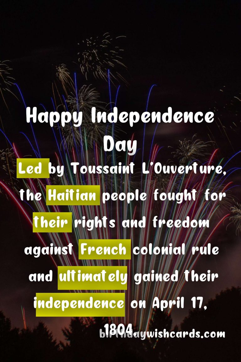 April 17: Independence Day