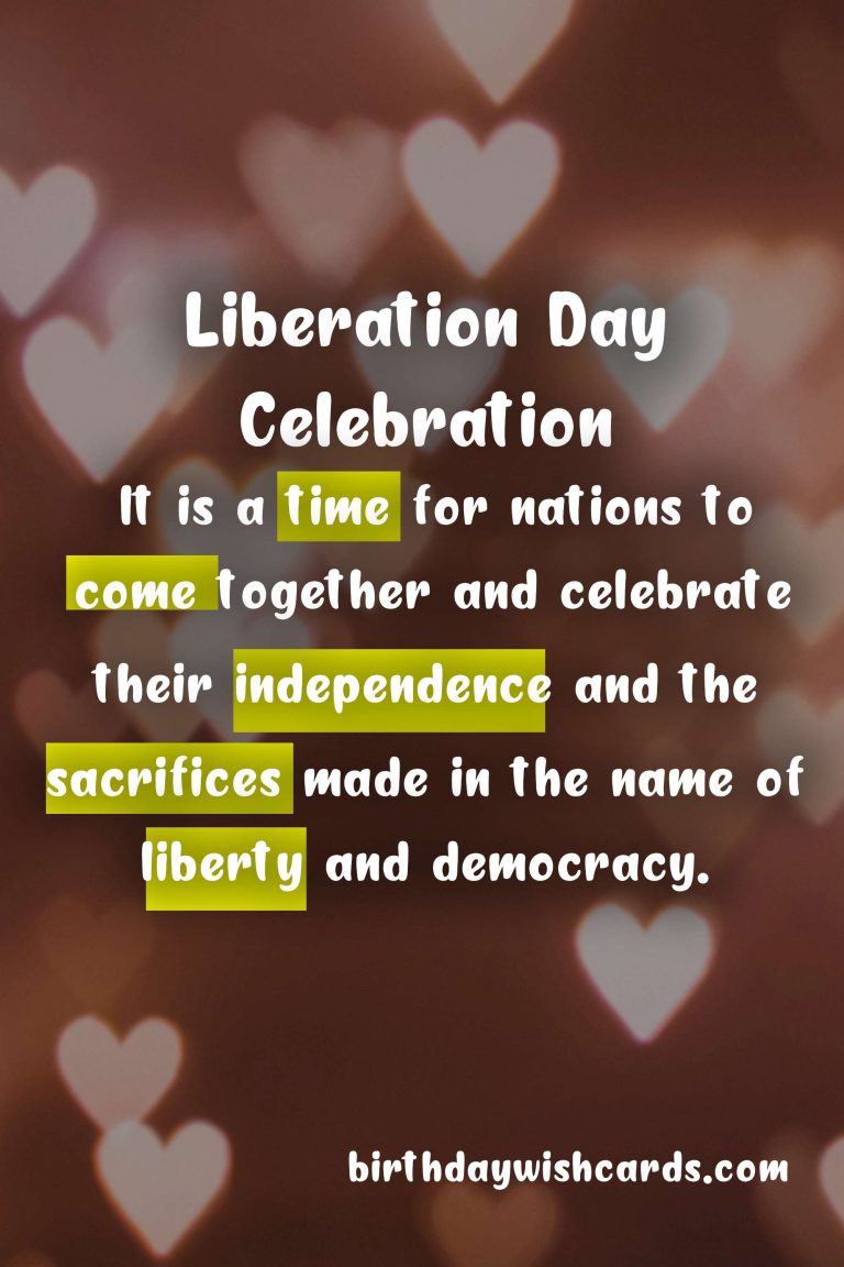 Liberation Day: Celebrating Freedom and Unity on January 15