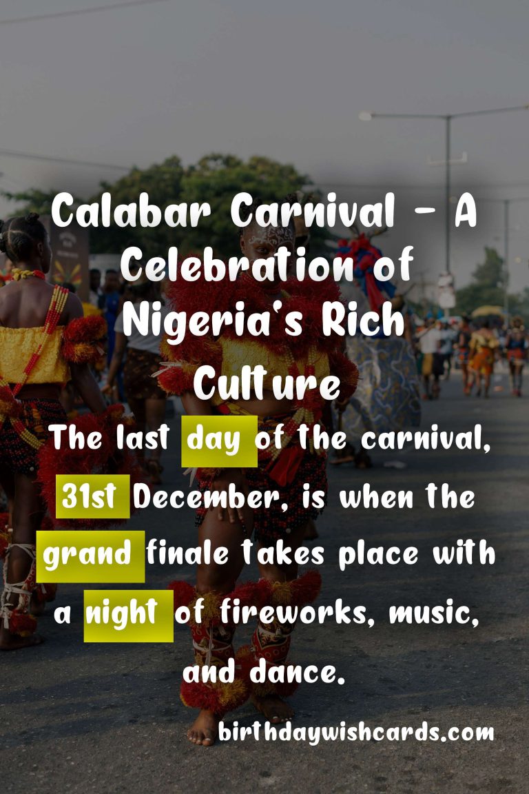 Calabar Carnival - Celebrating the Rich Culture and Traditions of Nigeria