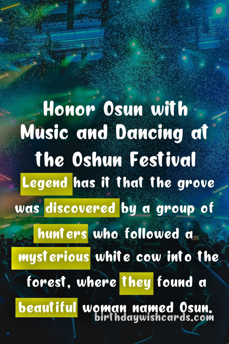 Celebrate the Joyful Oshun Festival from August 5 - August 25