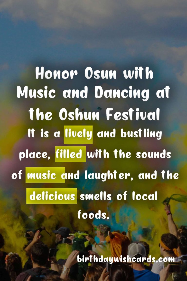 Celebrate the Joyful Oshun Festival from August 5 – August 25
