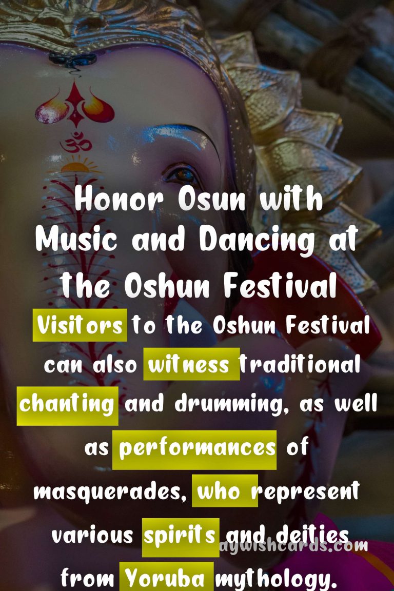 Celebrate the Joyful Oshun Festival from August 5 - August 25
