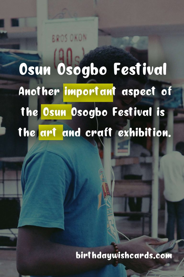 The Grand Celebration of Osun Osogbo Festival