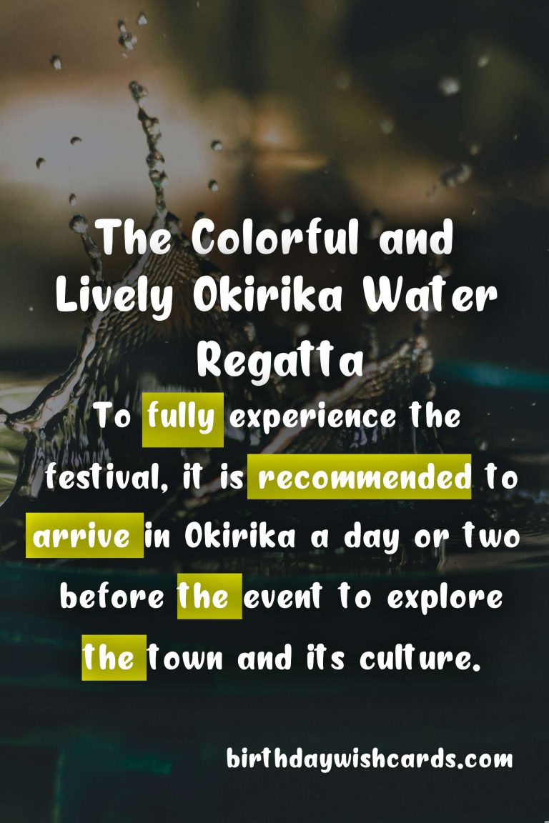Experience the Excitement of the Okirika Water Regatta – August 25