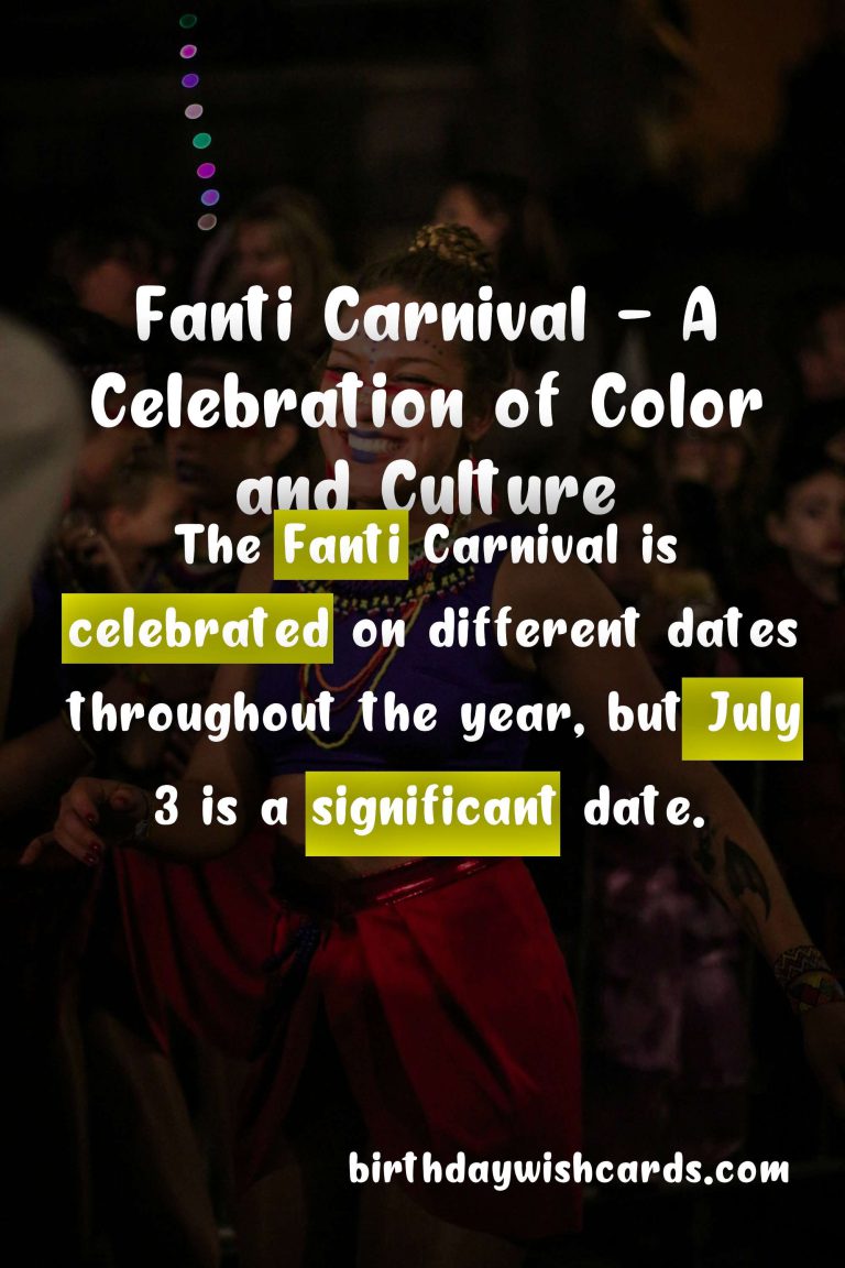 Fanti Carnival - July 3: Celebrating Tradition and Unity