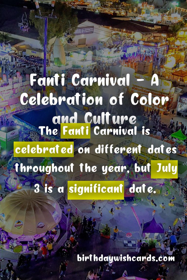 Fanti Carnival - July 3: Celebrating Tradition and Unity